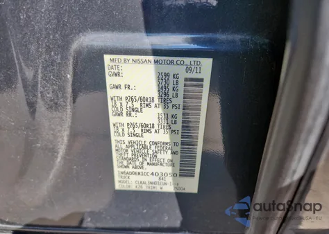 2012 Nissan Frontier S z USA, uszkodzony, nr VIN 1N6AD0ER1CC403050